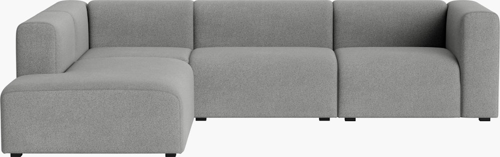 Mags L-Shaped Sectional - Left, Pecora, Grey