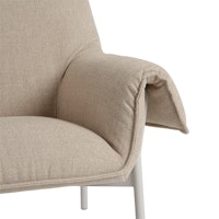 Wrap lounge chair grey ecriture 240 detail Muuto hi res