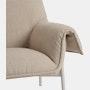 Wrap lounge chair grey ecriture 240 detail Muuto hi res