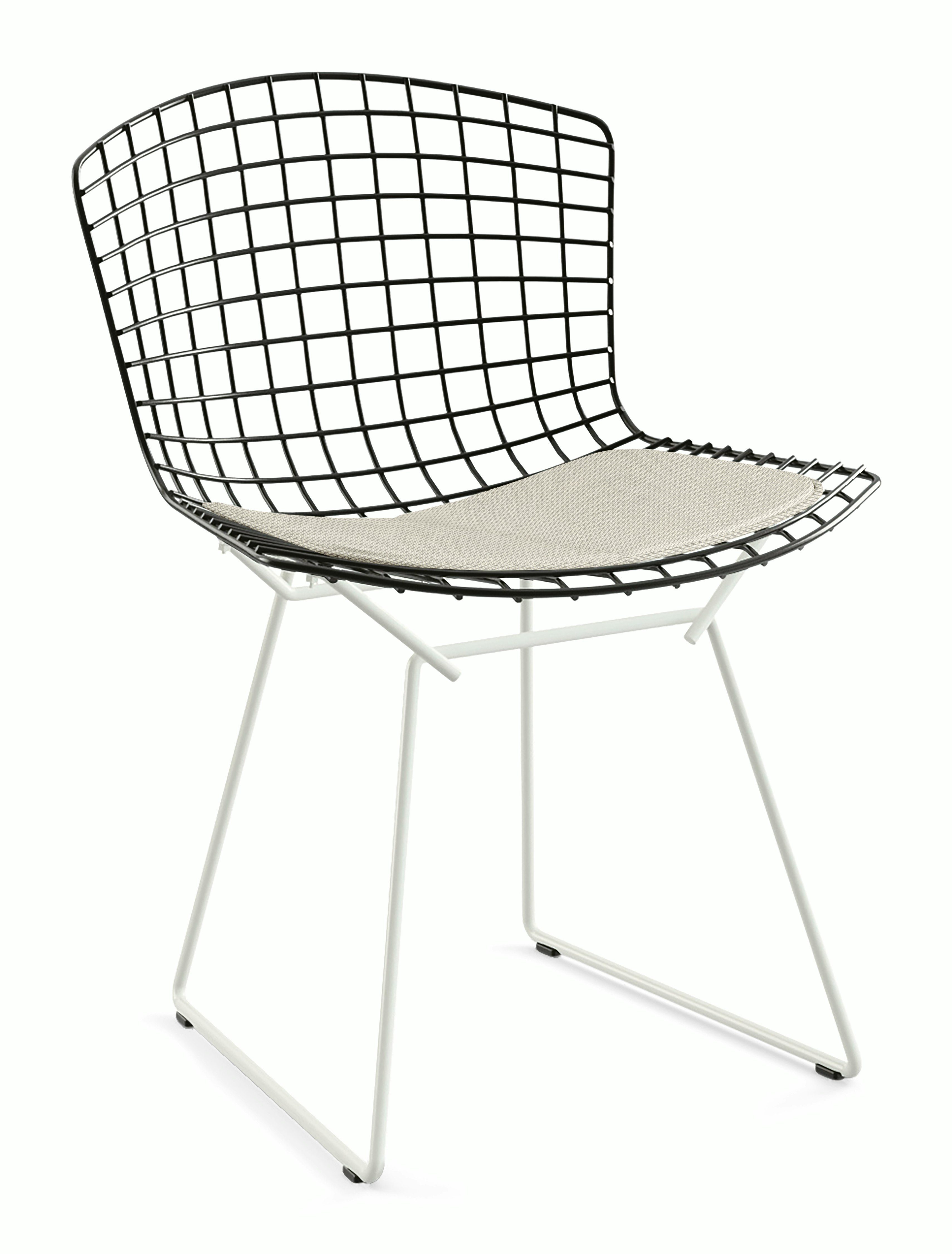 Bertoia Two-Tone Side Chair with Seat Pad