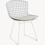 Bertoia Two-Tone Side Chair with Seat Pad