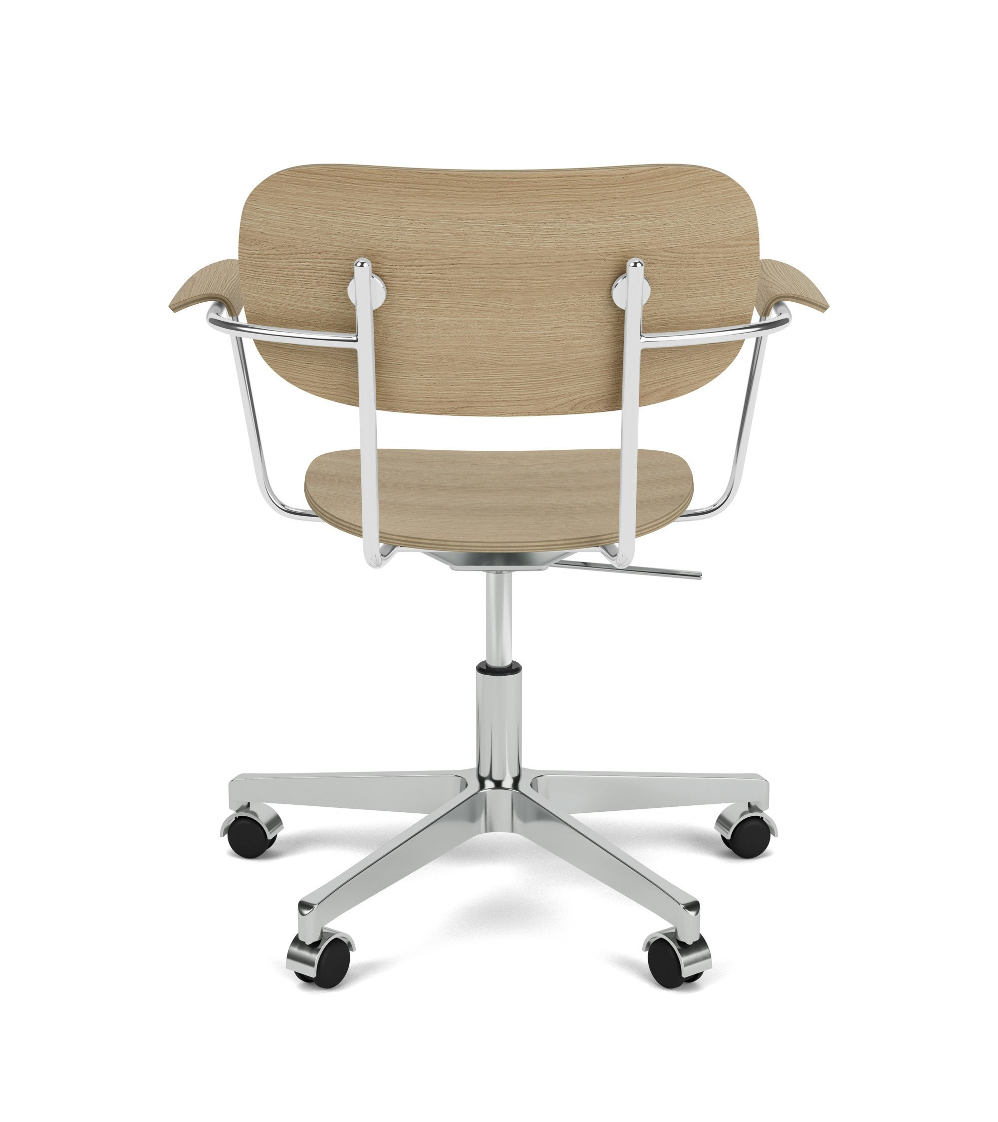 Co Veneer Task Chair in Oak and Aluminum