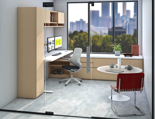 Anchor, Simple Tables Shared Private Office Private Office Anchor Reff Profiles Antenna Workspaces Simple Table Islands Collection by Knoll Ollo KnollExtra Scribe Mobile Markerboard