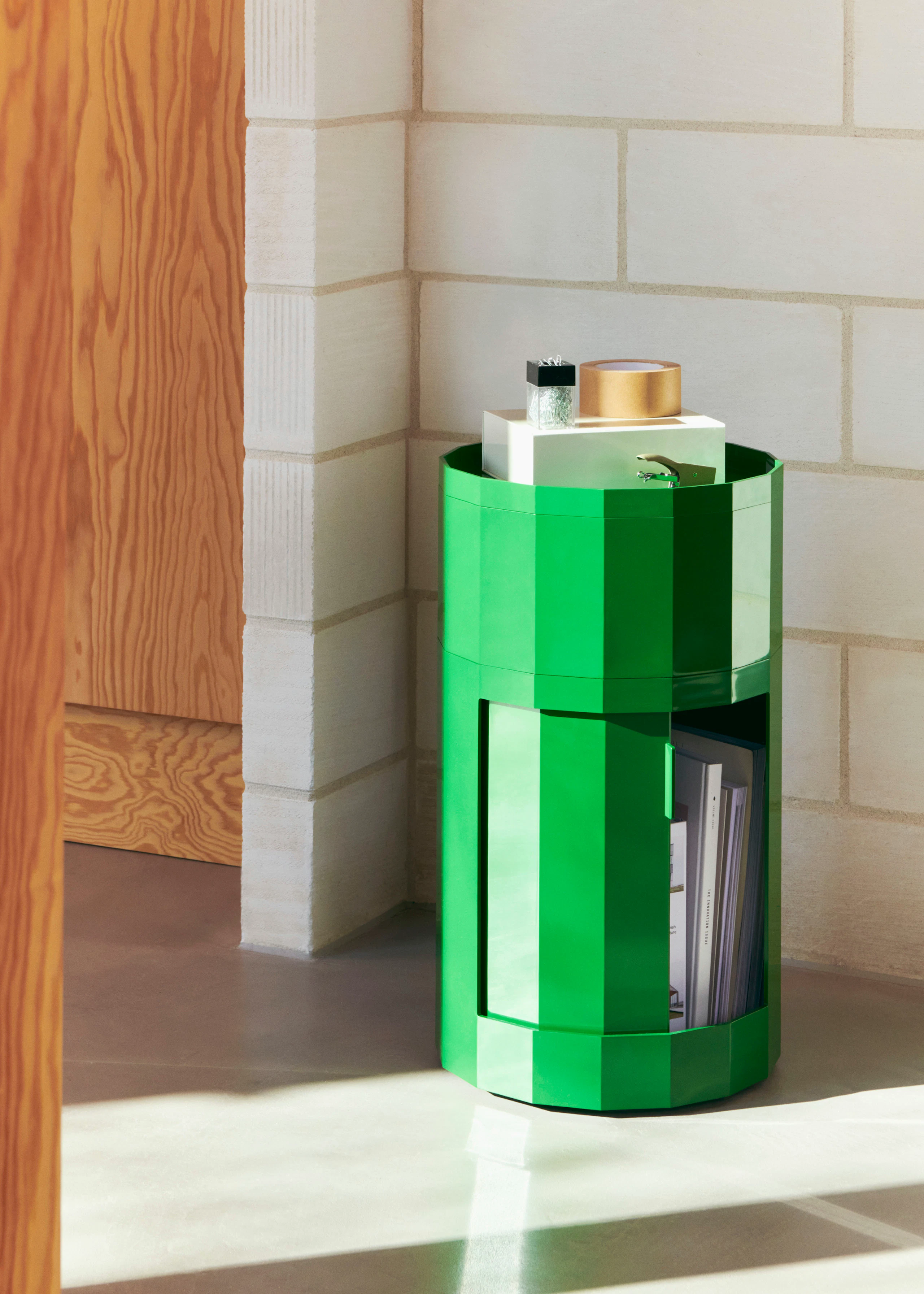 Facet Storage Cabinet - Tall, Spinach Green