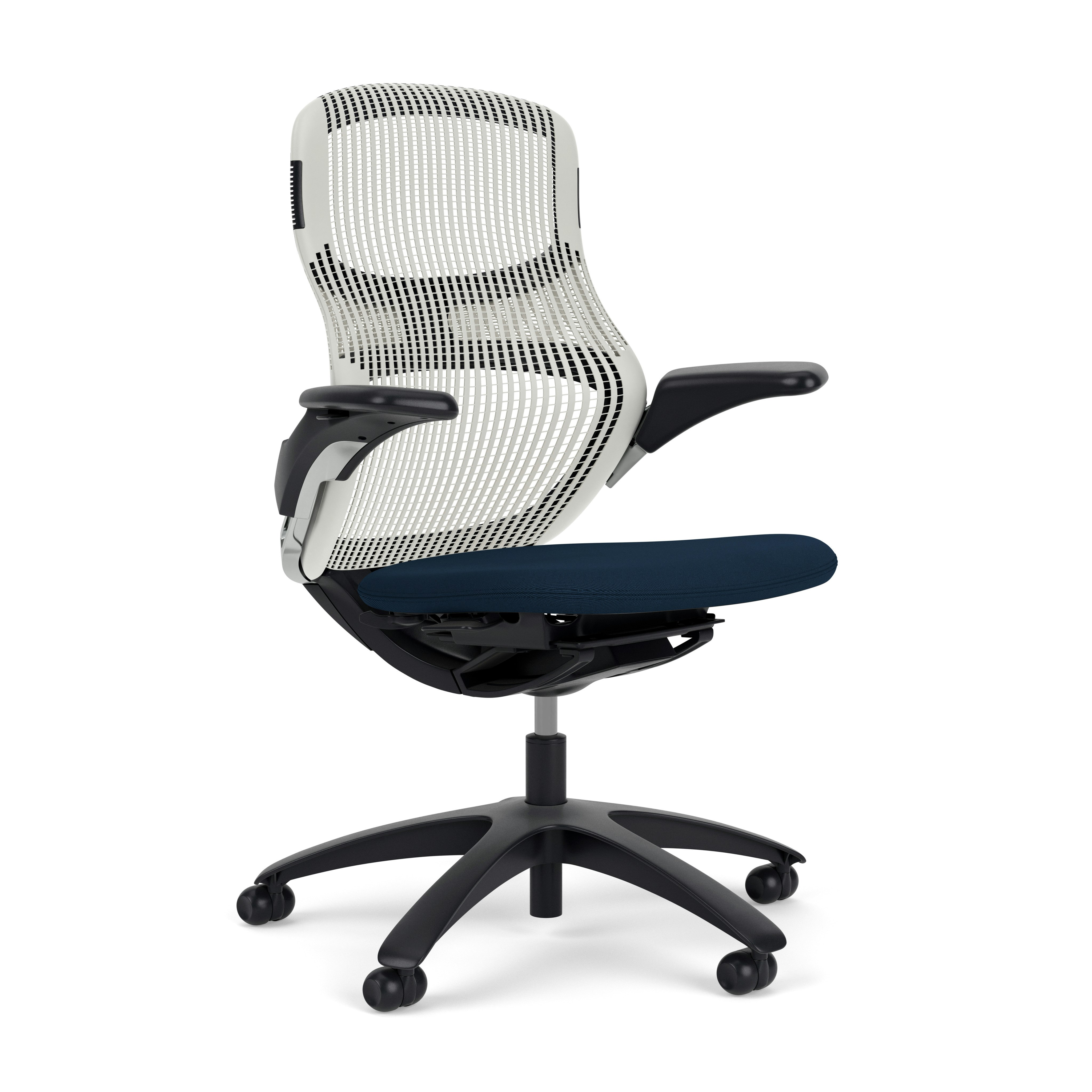 Generation Chair - Dark, Height Adjustable, Meteor, Generation, Bluemarine, Plastic Standard, Hard Wheel