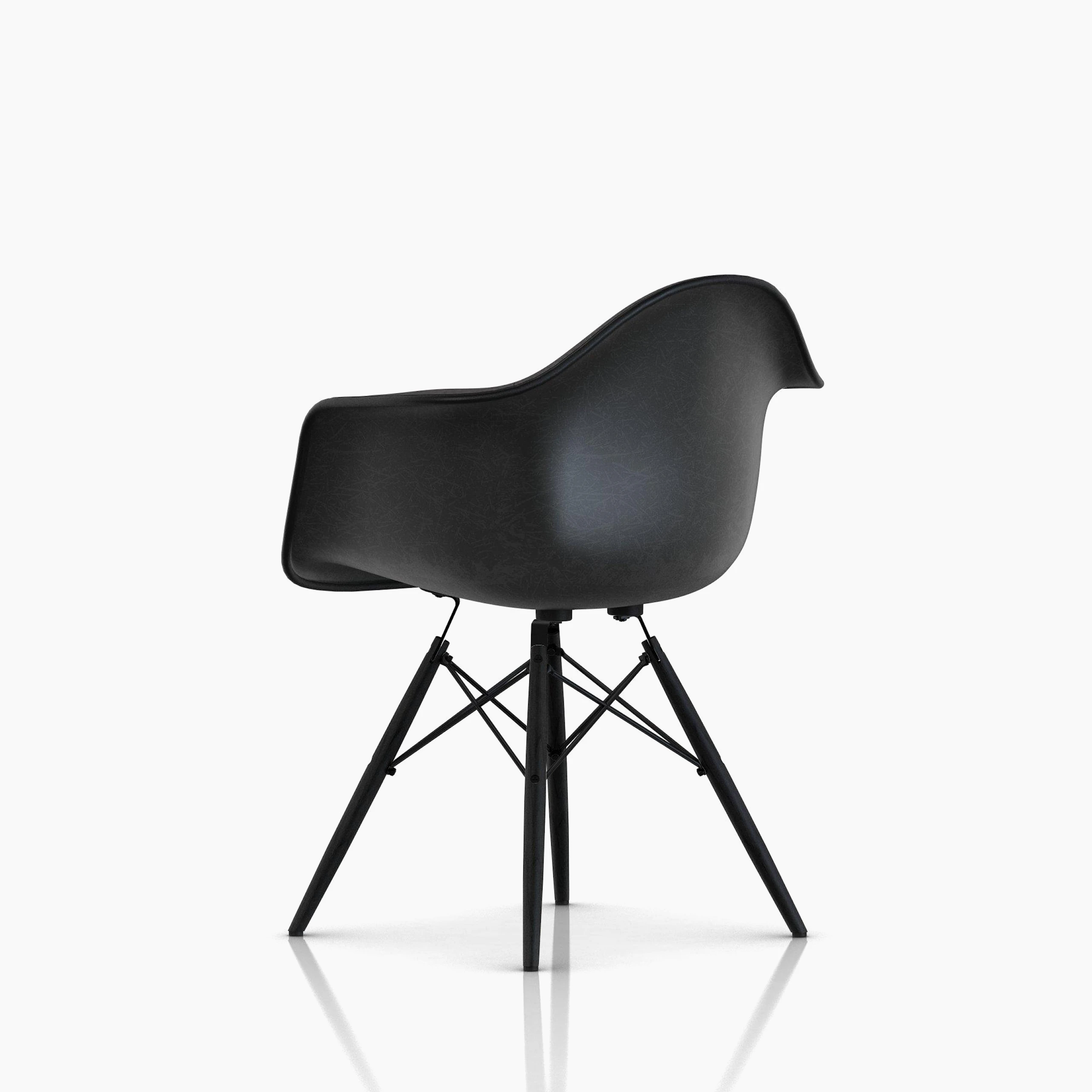 Eames Upholstered Molded Fiberglass Armchair