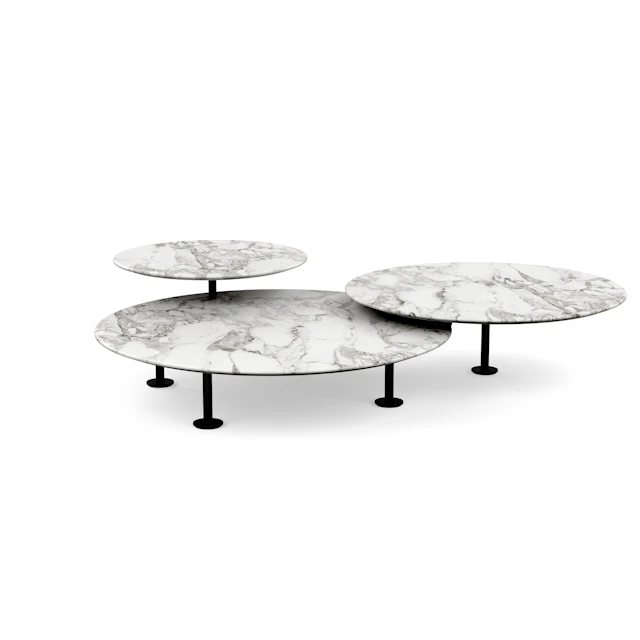 Grasshopper™ Triple-Top Coffee Table
