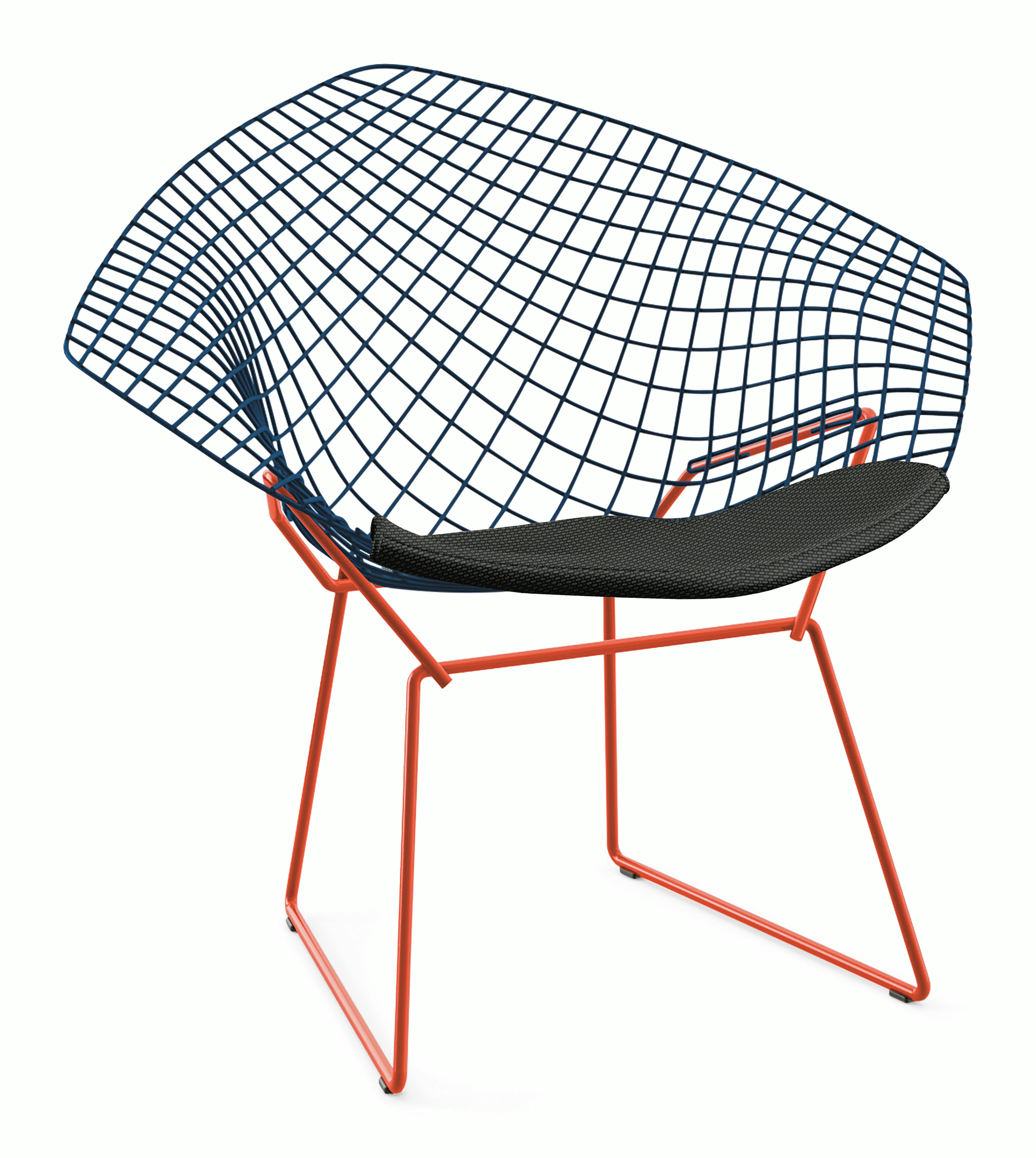 Bertoia Diamond Lounge Chair with Seat Pad