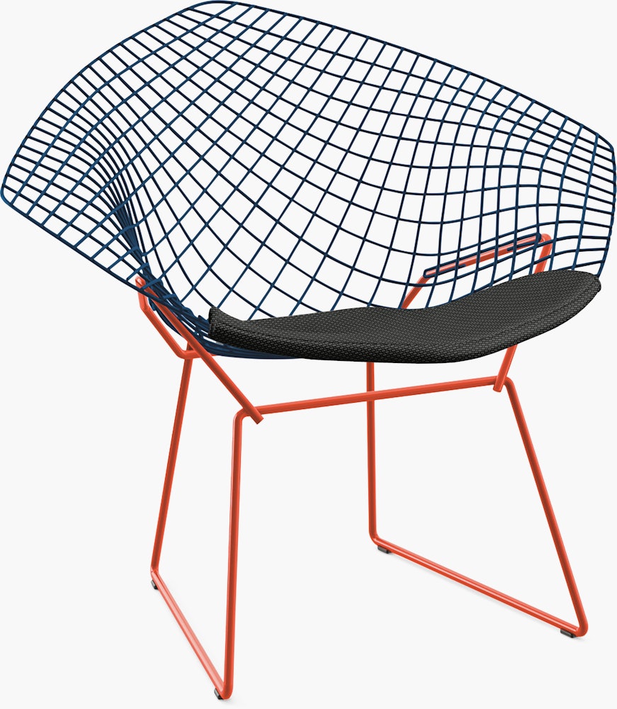Bertoia Diamond Lounge Chair with Seat Pad