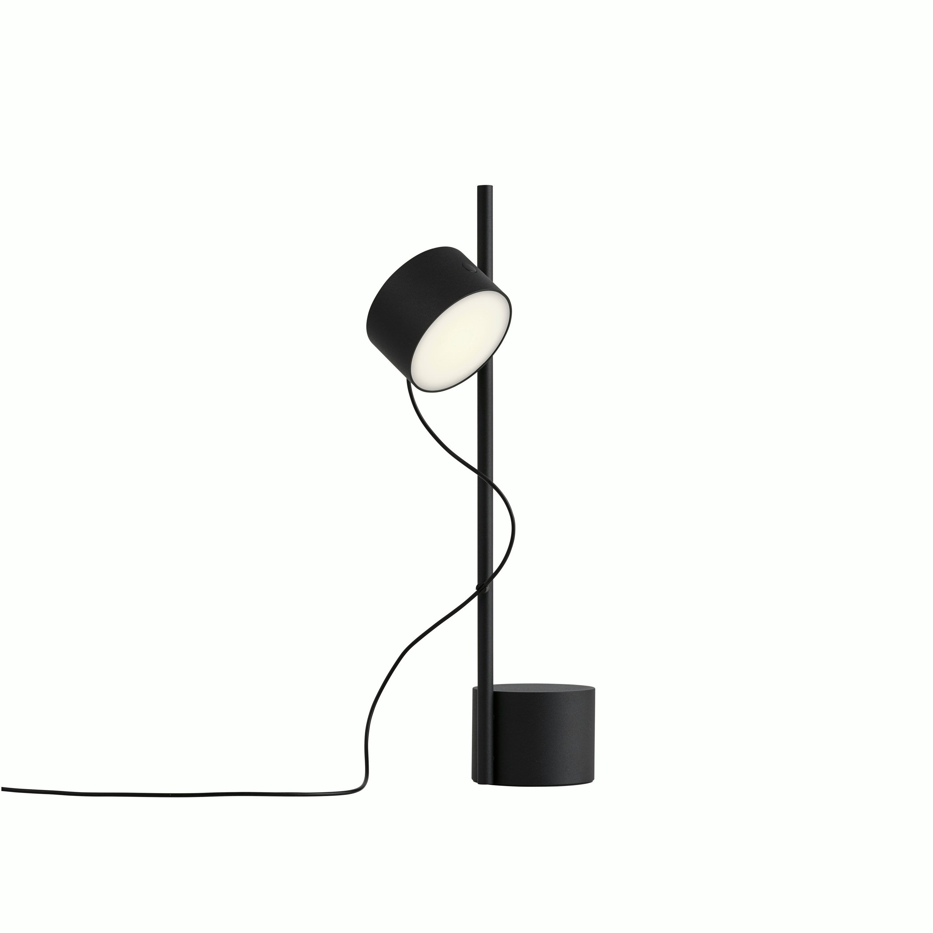 Post table lamp black