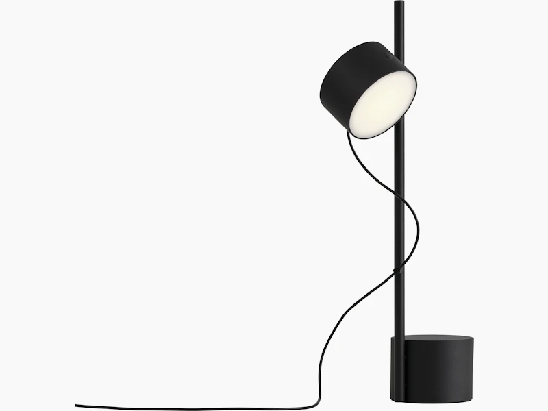 Post table lamp black