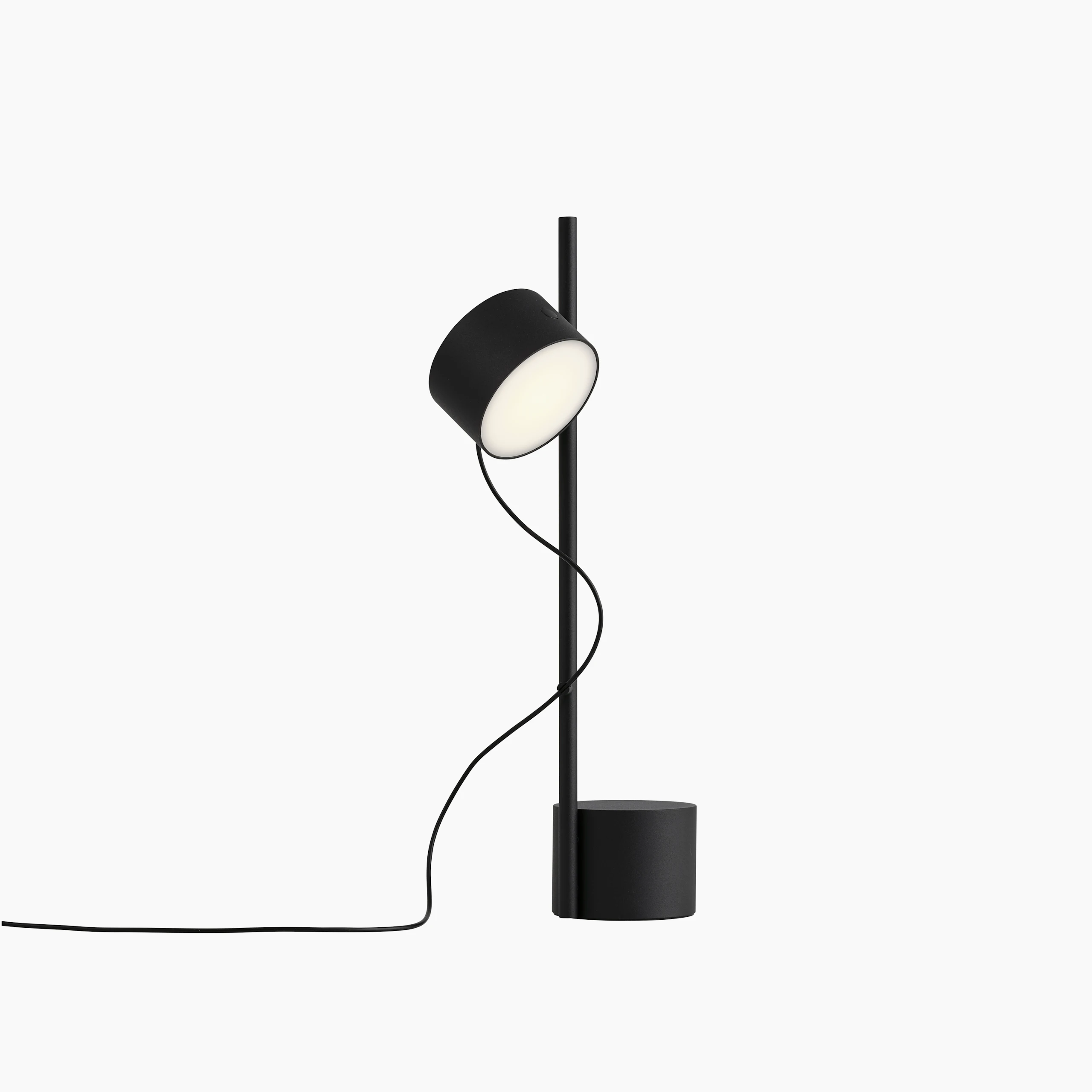 Post table lamp black