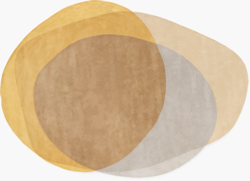 Layers Rug - 9 x 12, Yellow, Sand, Grey and Brown
