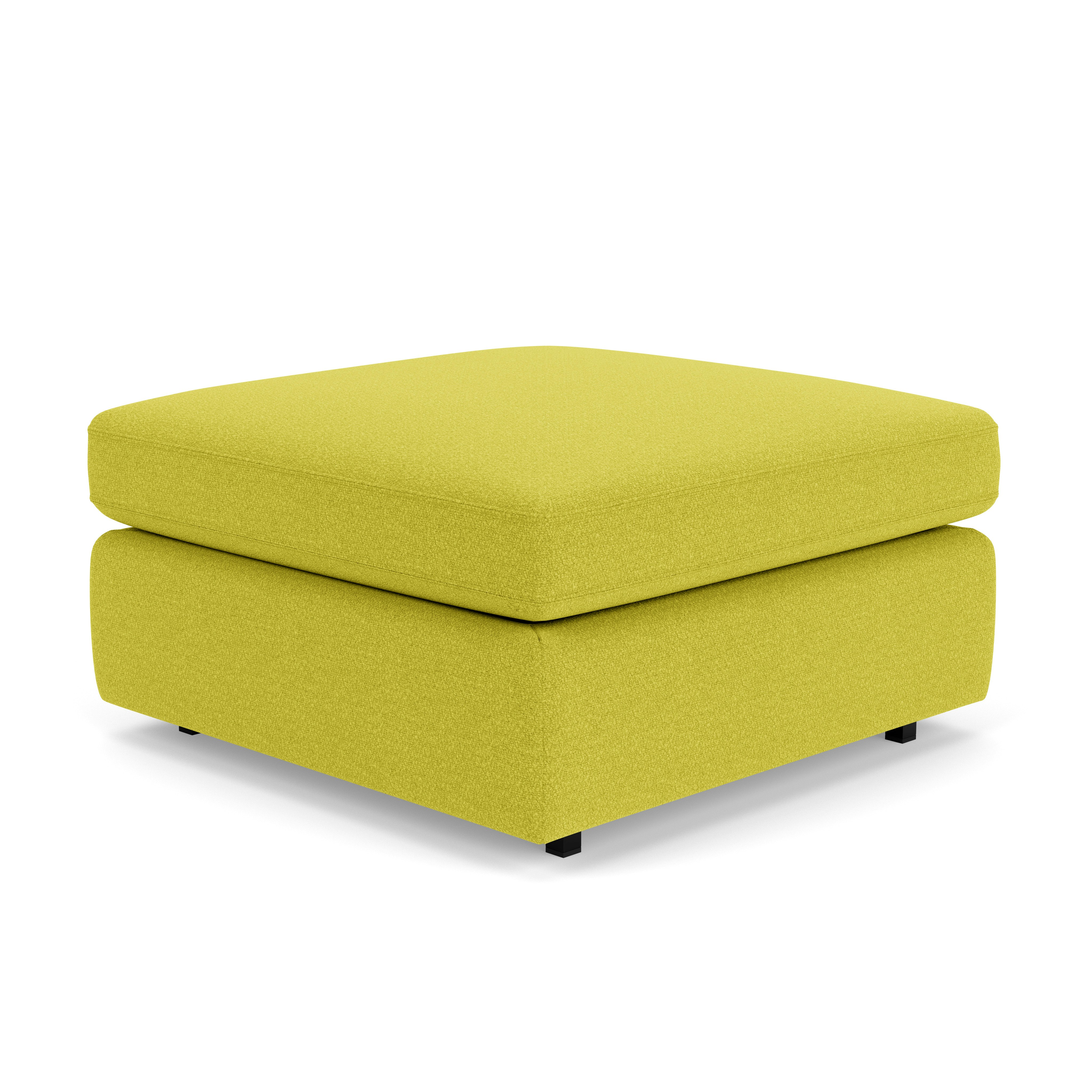 Pfister Ottoman - Classic Boucle, Chartreuse