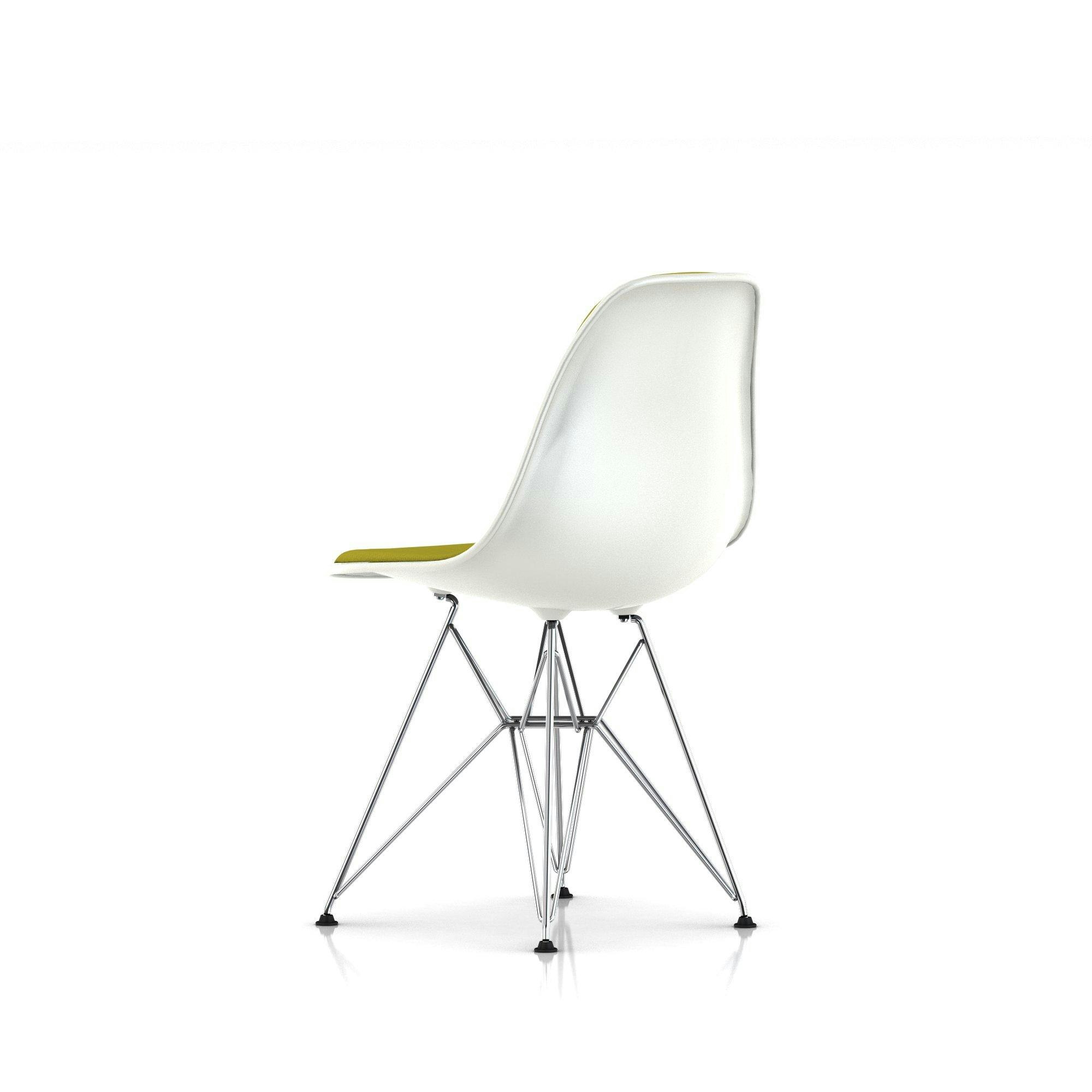 eames upholstered molded plastic chair