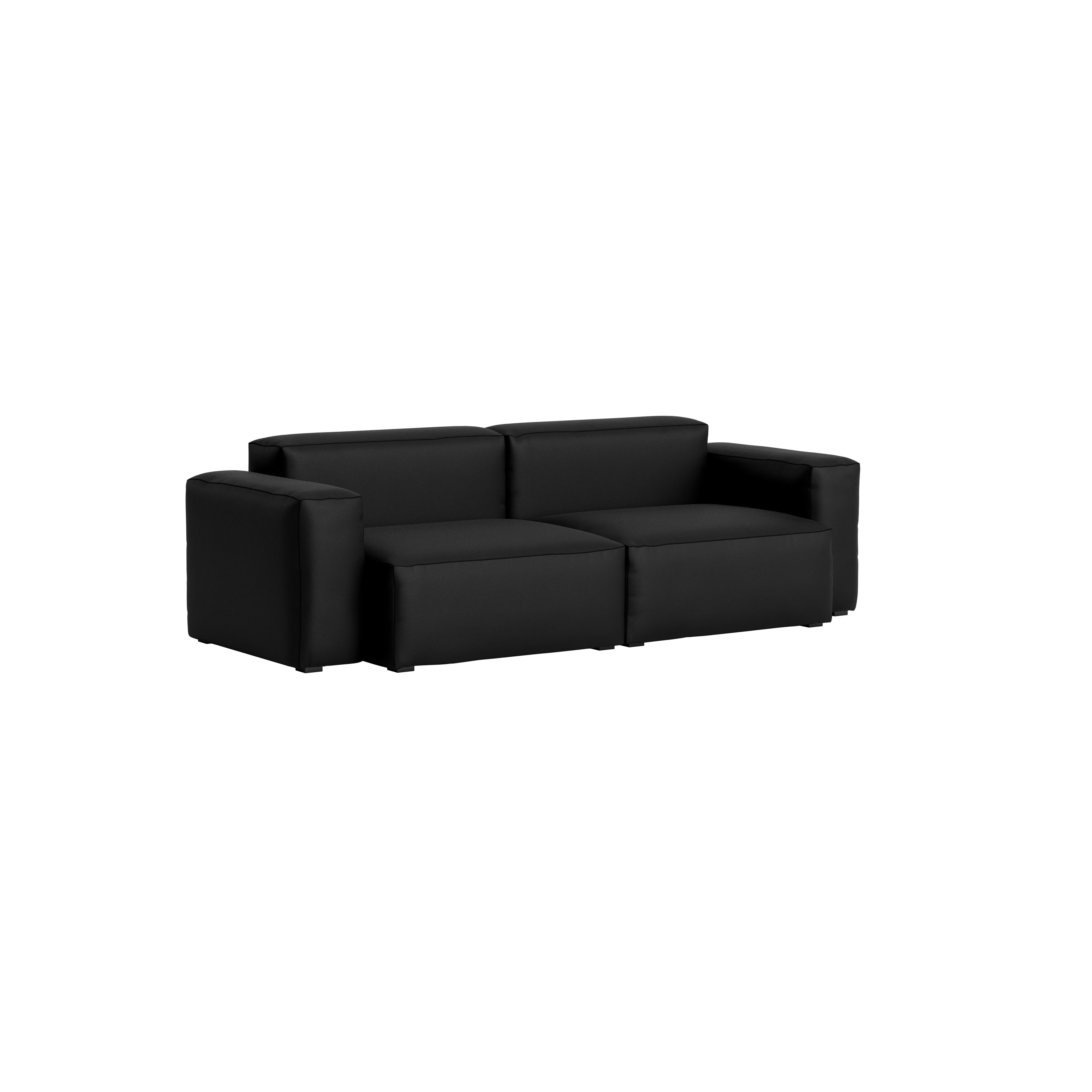 Mags SL 2.5-Seat Sofa - Prone Leather, 006 Obsidian