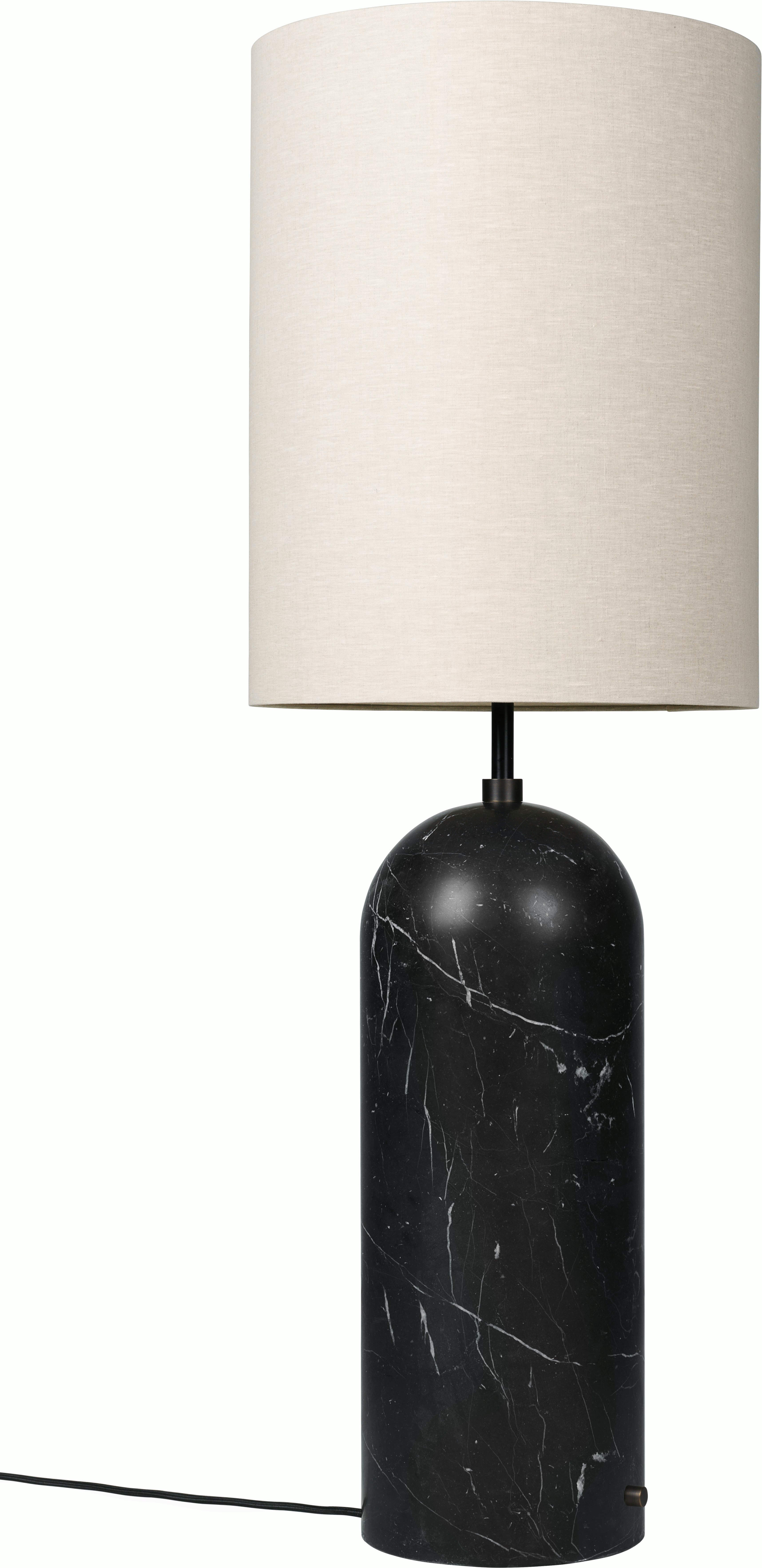 Gravity XL Floor Lamp in Black Marble