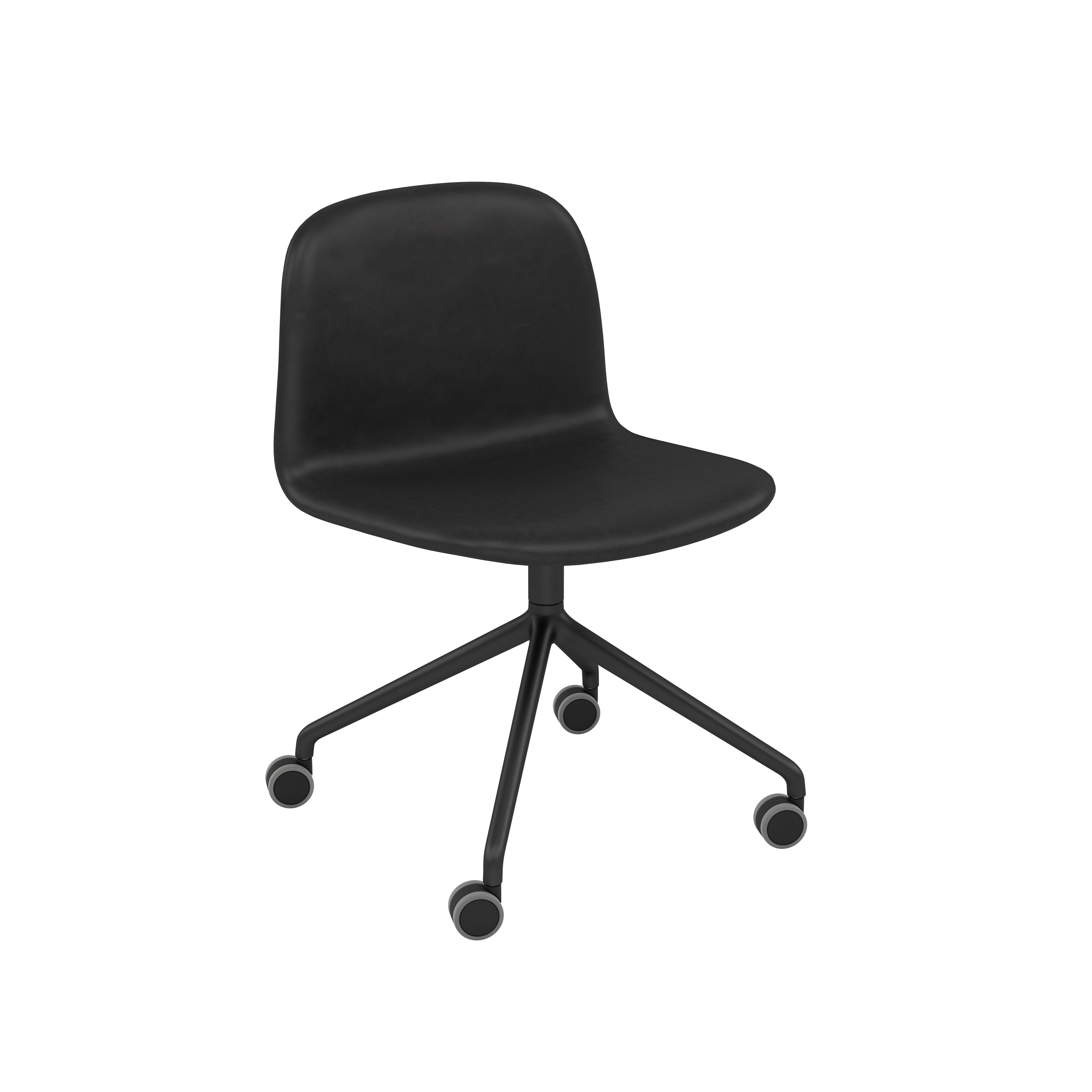 Visu Task Chair, Refine leather Black