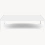 1966 Collection Porcelain Coffee Table, 60*38, white porcelain