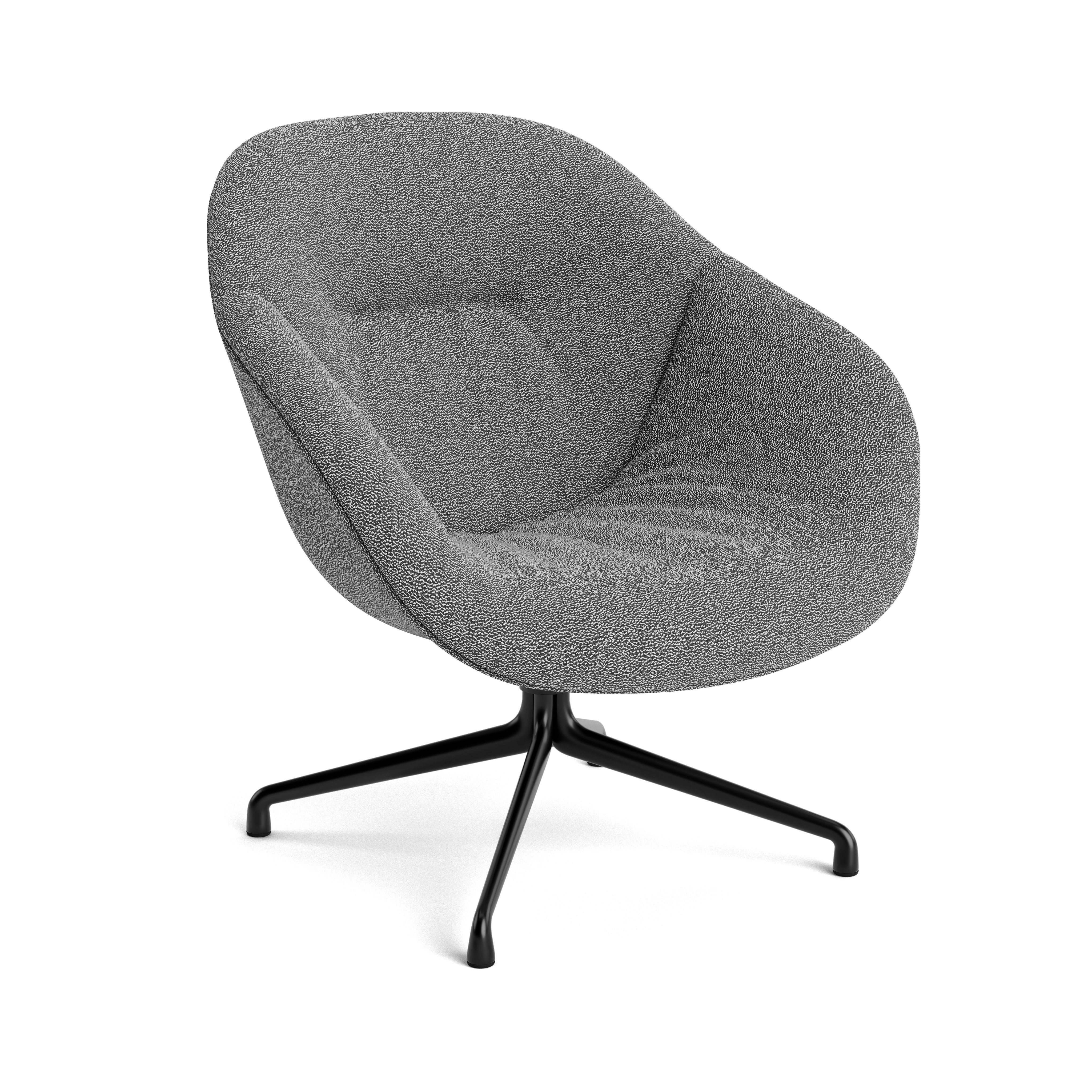 AAL 81 Swivel Chair, Low Back - Soft, Olavi, 03 Black / White Speckle, Black