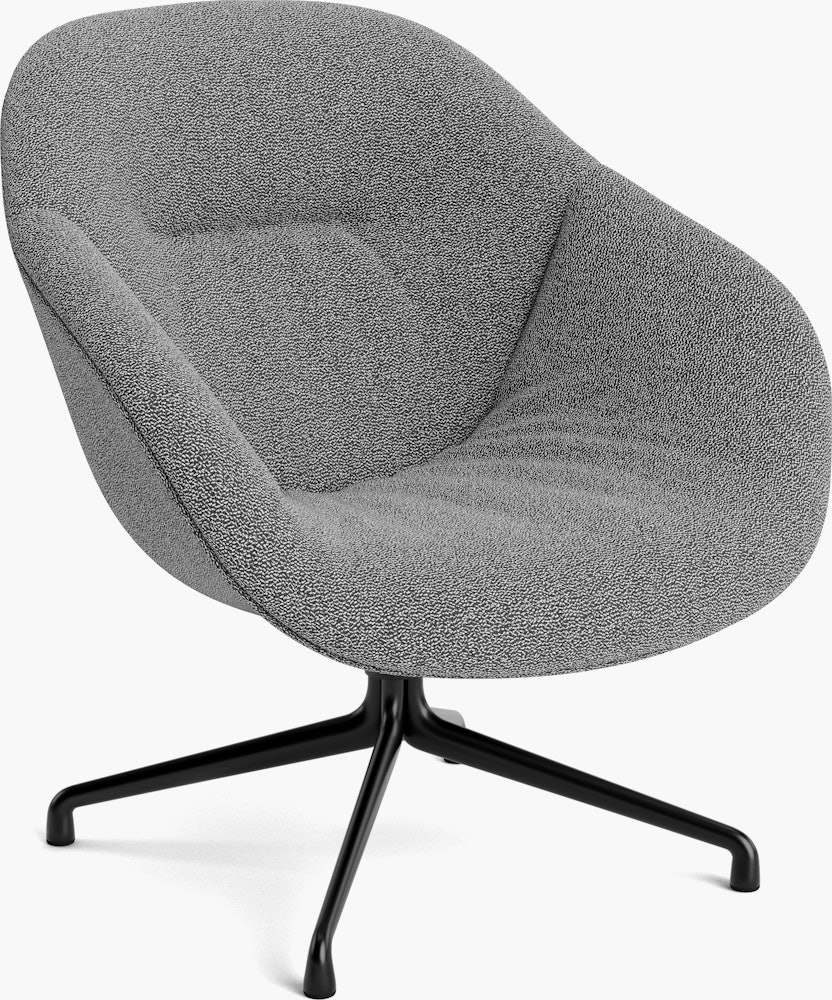 AAL 81 Swivel Chair, Low Back - Soft, Olavi, 03 Black / White Speckle, Black