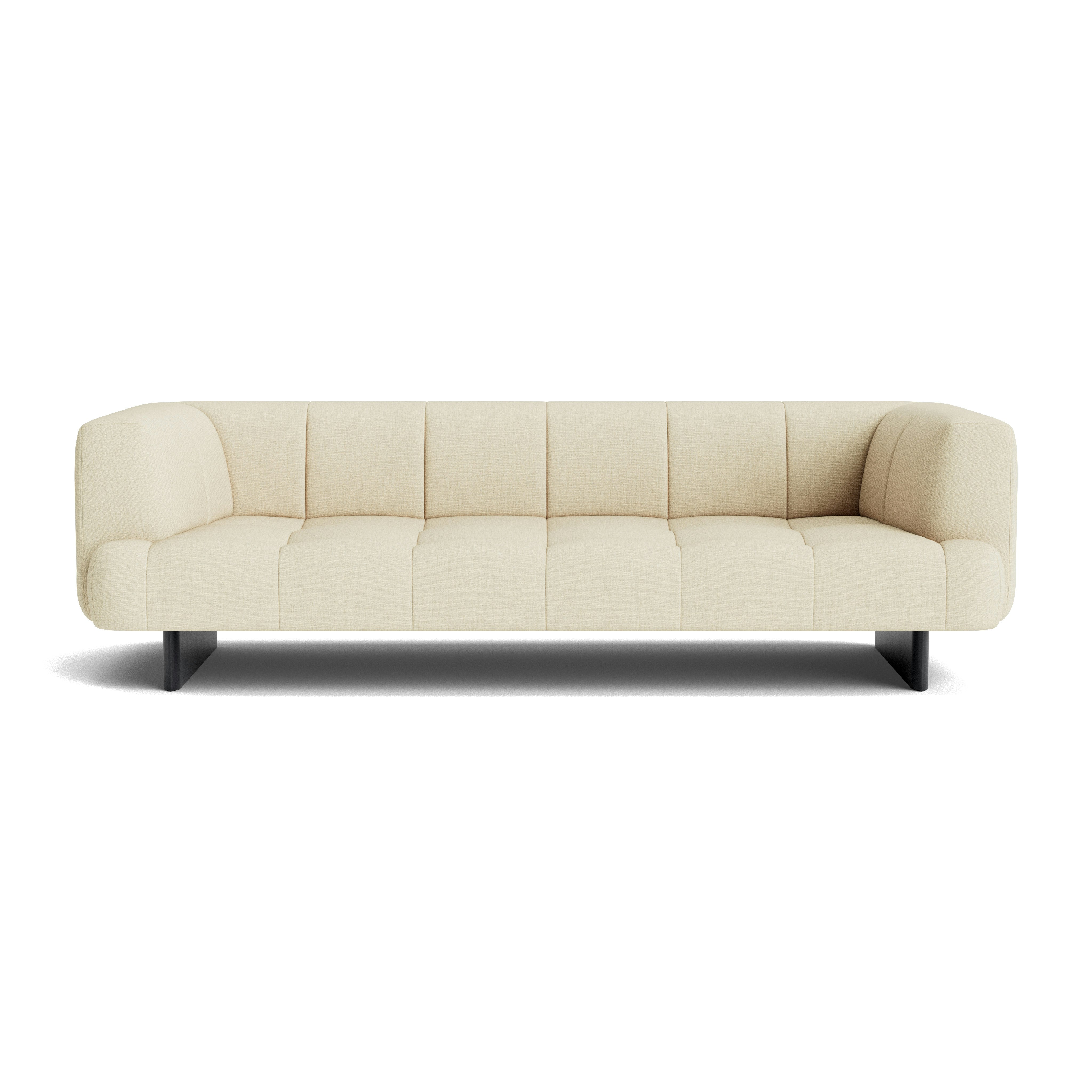 Quilton Lift Sofa - 3-Seat Sofa, Metaphor, Amandine, Black Lacquered Oak
