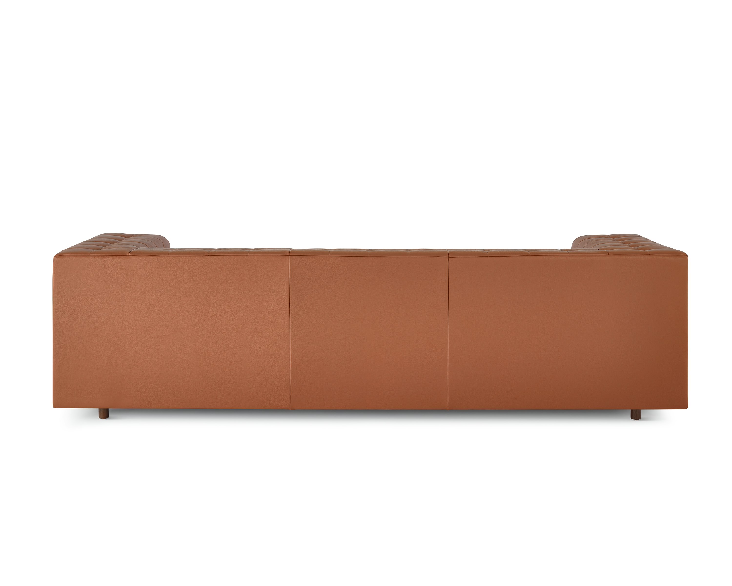 A Rapport three-seat sofa upholstered in leather.