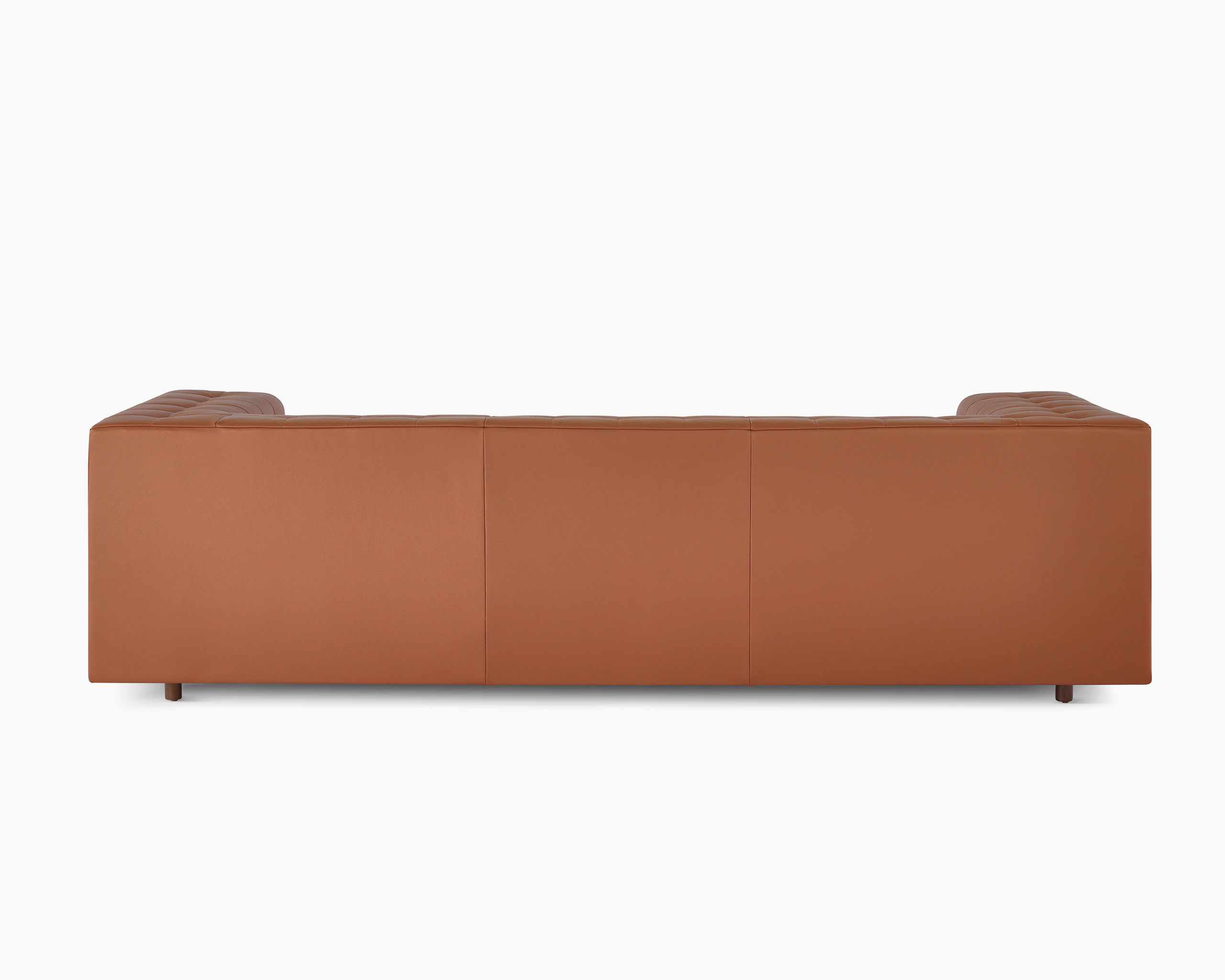 A Rapport three-seat sofa upholstered in leather.