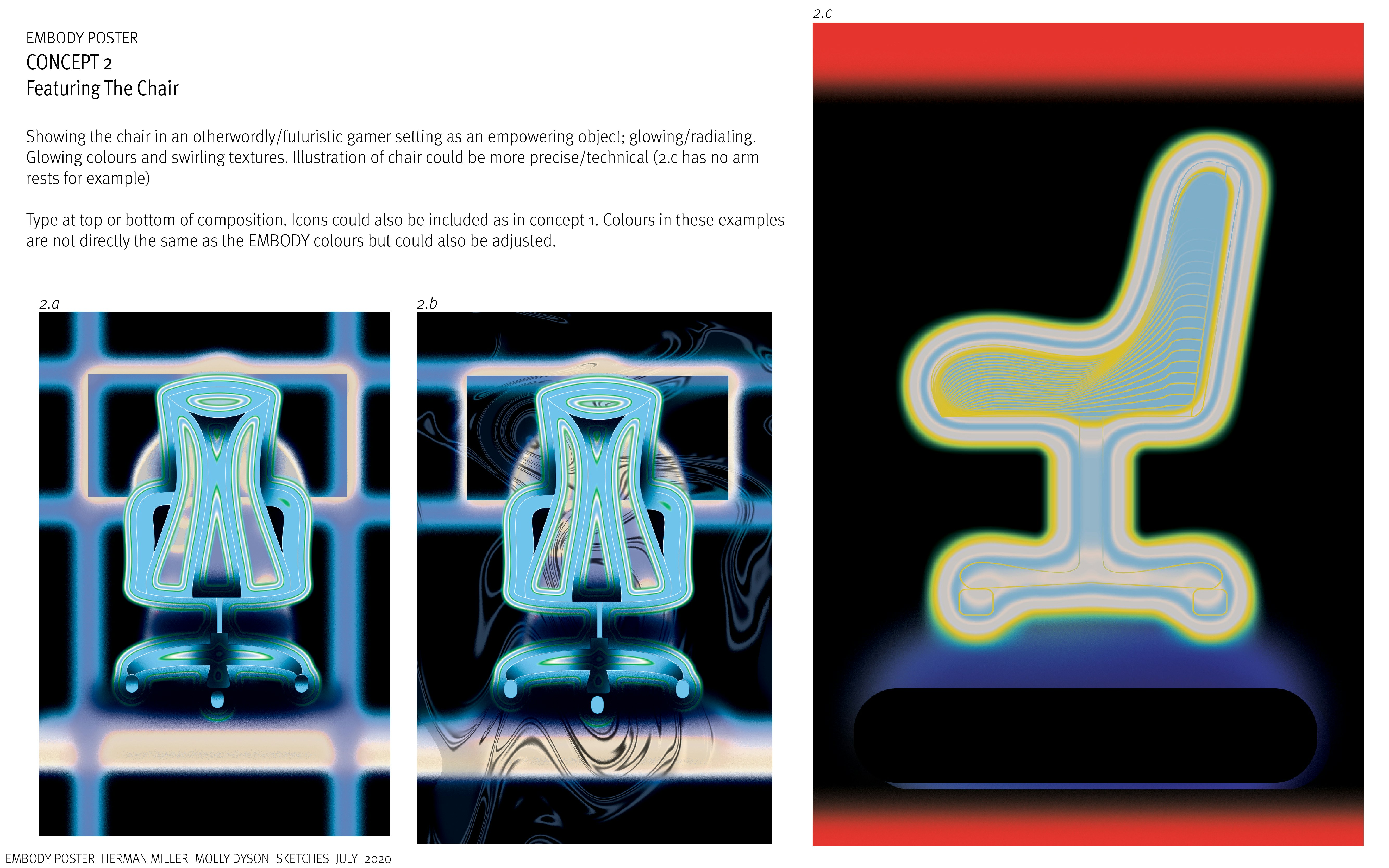  Embody Gaming Chair, Molly's sketches