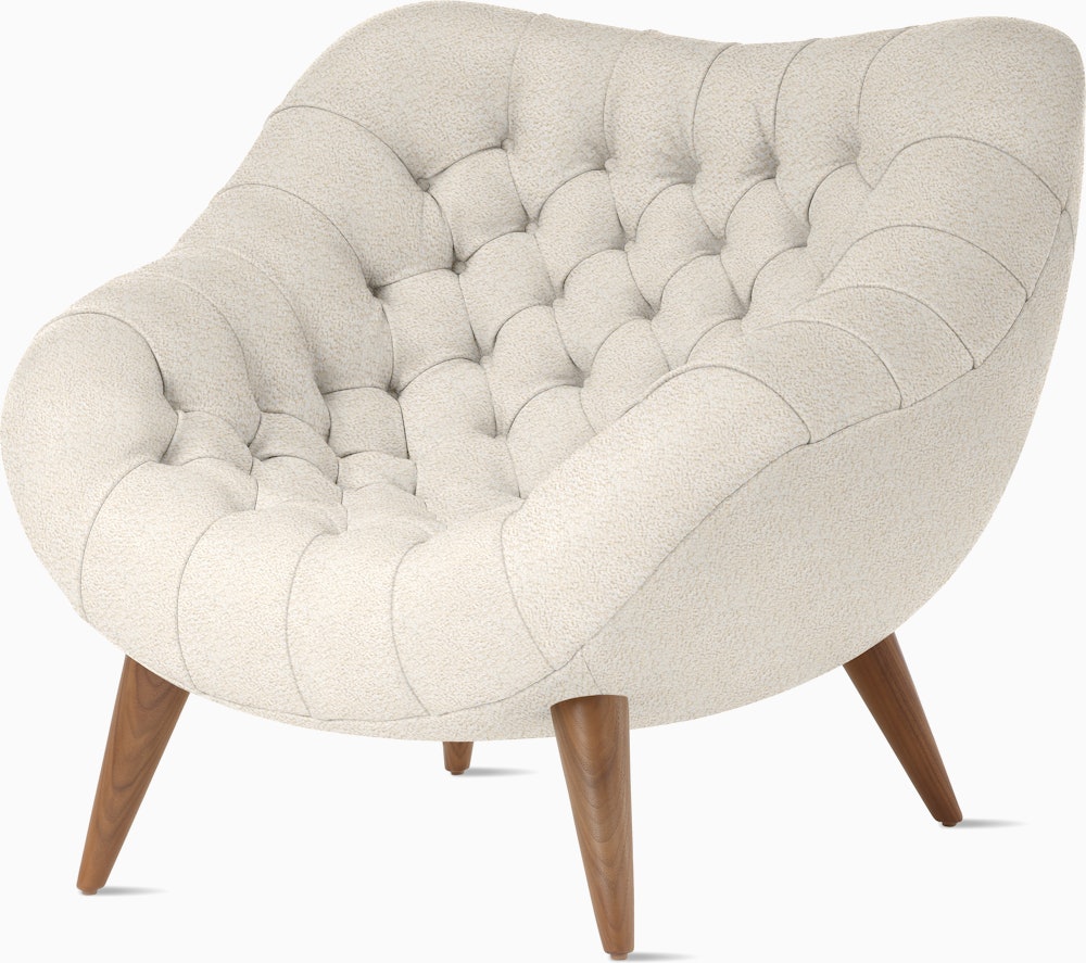 Rohde Easy Chair - Walnut,  Whim,  Warm White