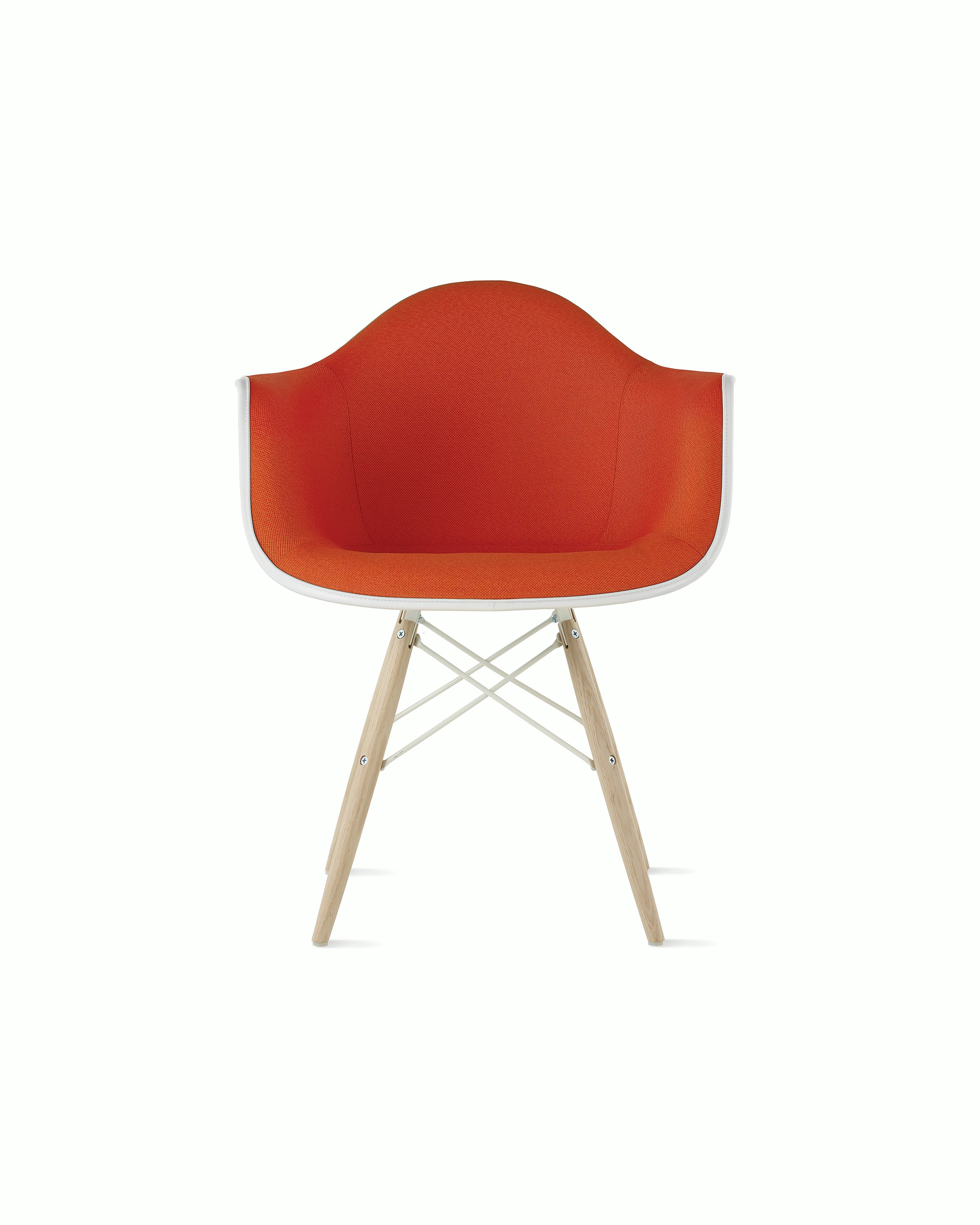 Eames Upholstered Molded Plastic Armchair