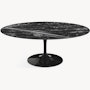 Saarinen Coffee Table - Polished Coated Marble,  Portoro Marble,  Black