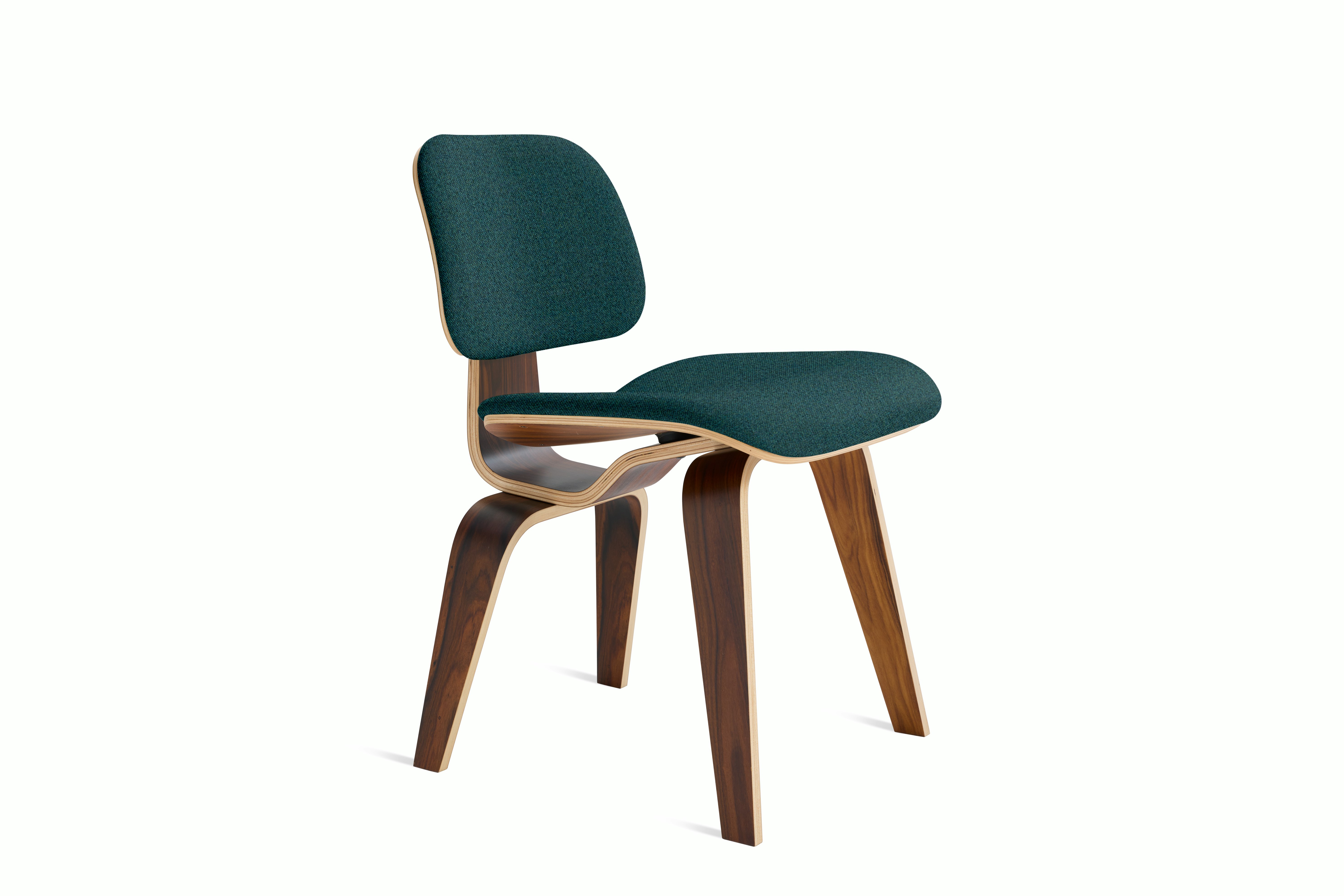 Eames Molded Plywood Dining Chair Wood Base (DCW) in Santos Palisander,  Beck,  Appalachian 025