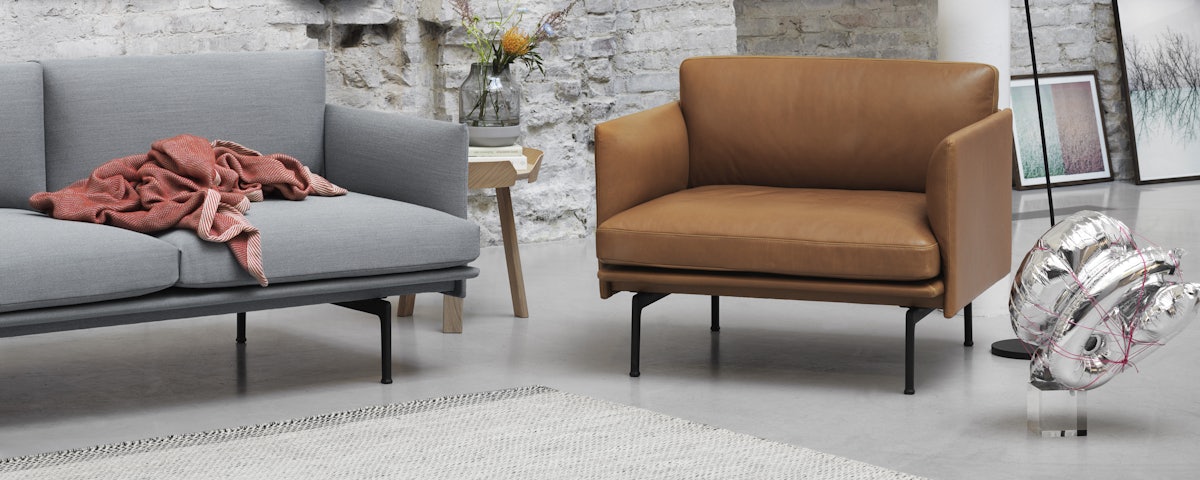 Outline Armchair in living room setting