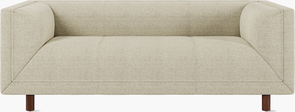 Rolled Arm Sofa 72,  Pecora,  Cream,  Walnut