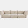 Pillo Sofa -  Three Seater Standard or Deep in Haven Ivory