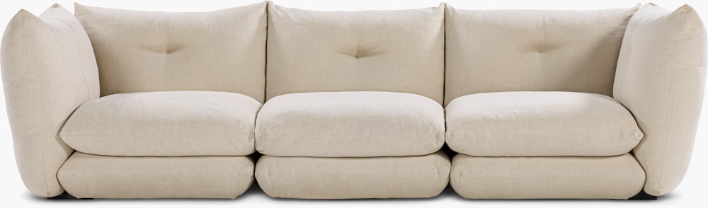 Pillo Sofa -  Three Seater Standard or Deep in Haven Ivory
