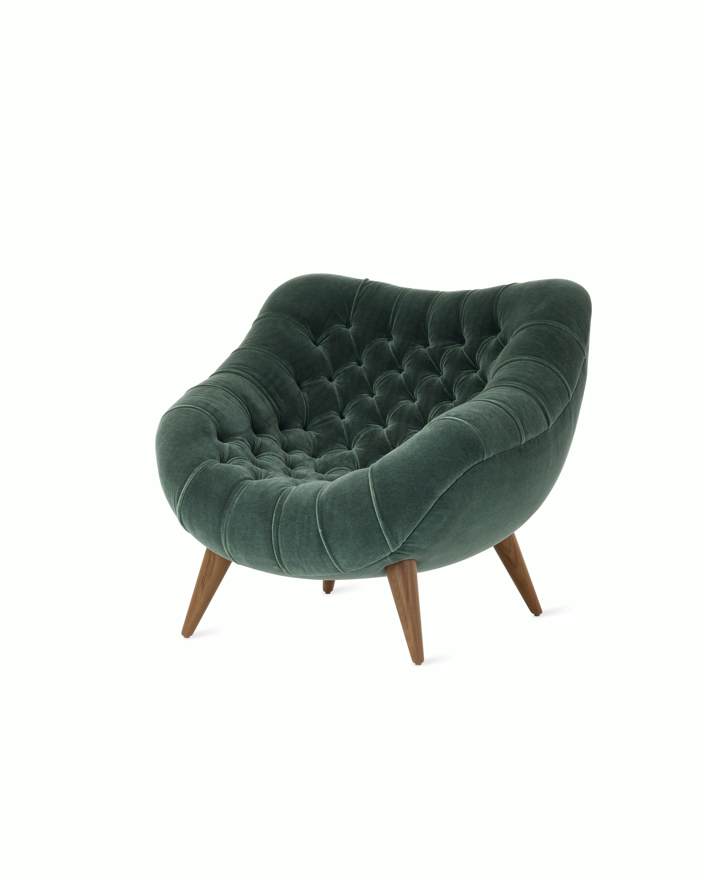 Rohde Easy Chair in Armory Mohair and Walnut