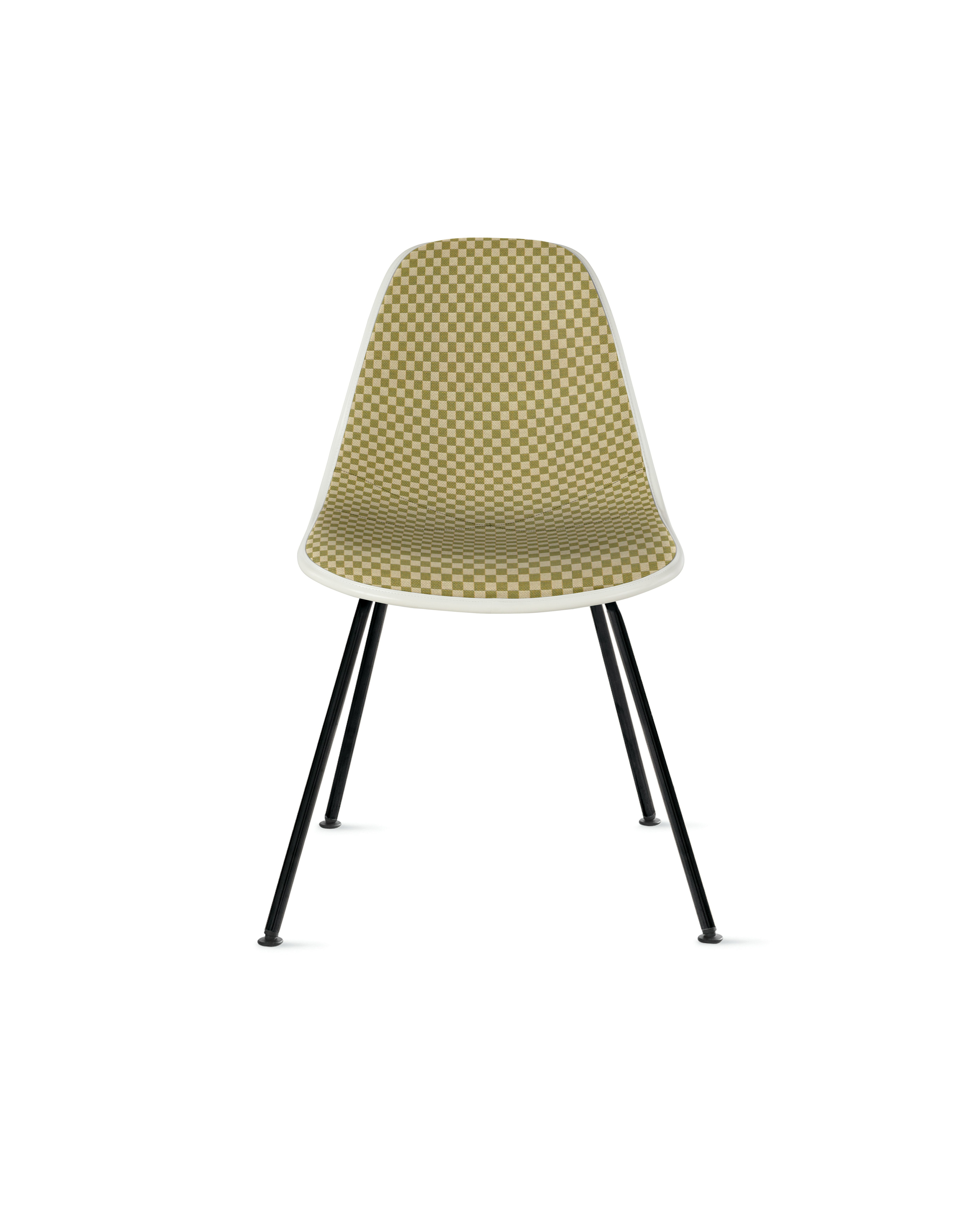 Eames Upholstered Molded Plastic Side Chair
