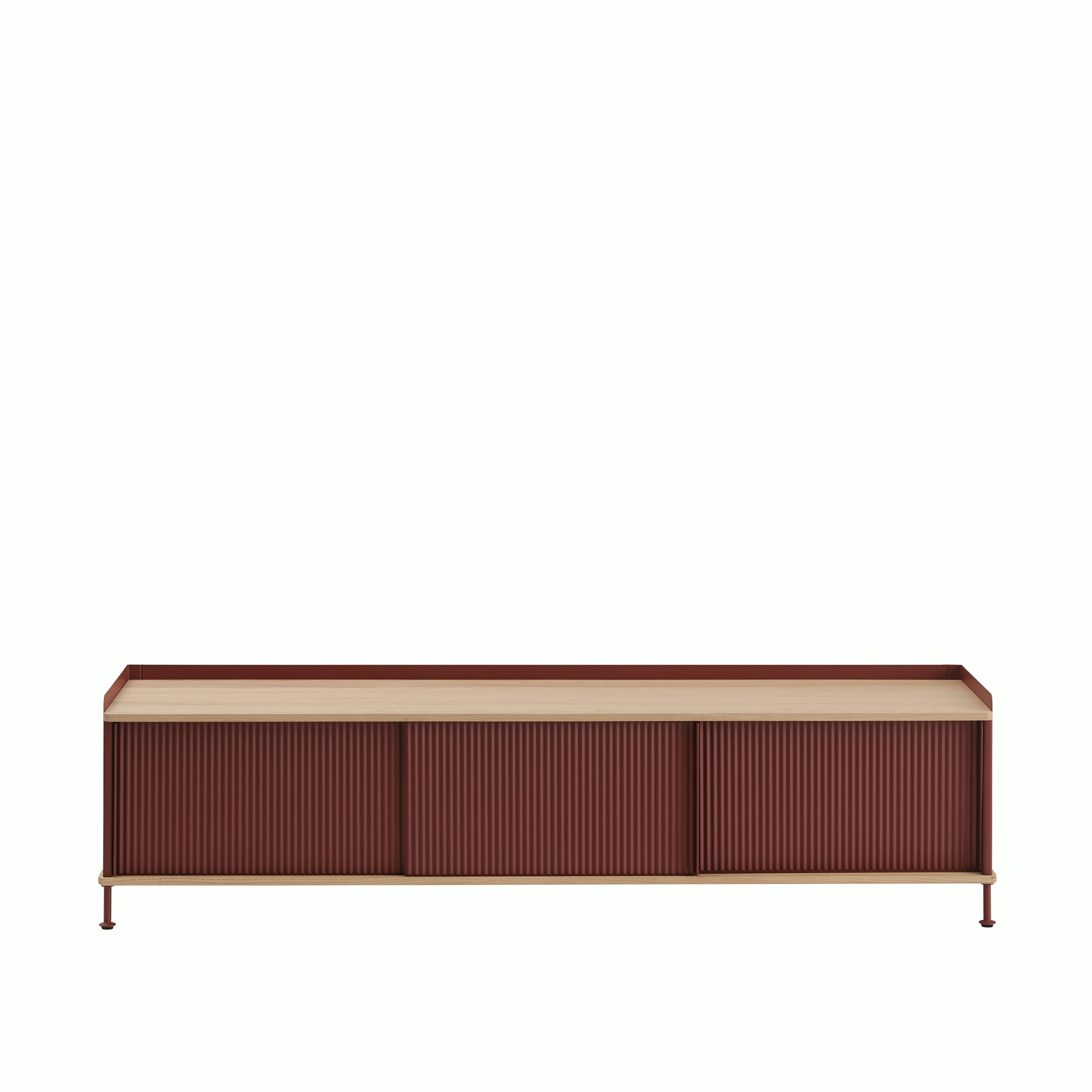Enfold sideboard 186x45 h48 oak deep red