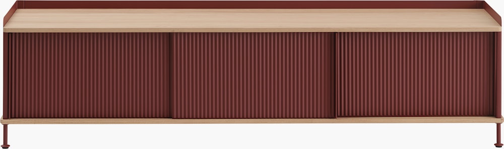 Enfold sideboard 186x45 h48 oak deep red