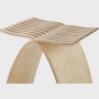 Close up detail of the interlocking fingers of the Capelli Stool.