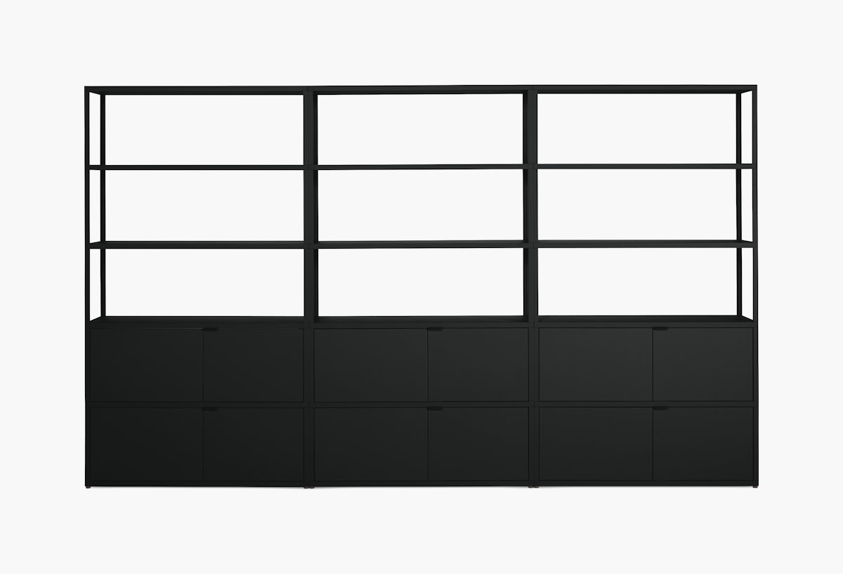 New Order Set - High Single Bookshelf with Storage