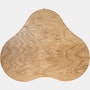Rohde Paldao coffee table in oak burl top view.