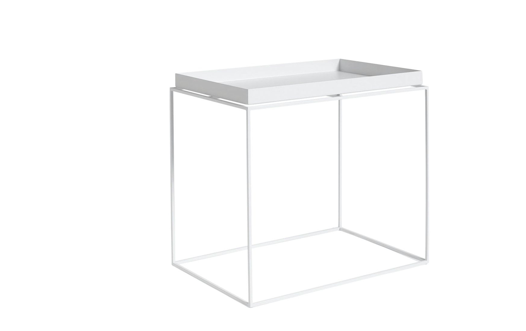 Tray Side table -  Large, Matte, White