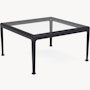 1966 Coffee Table - 28" x 28", Clear Glass, Onyx