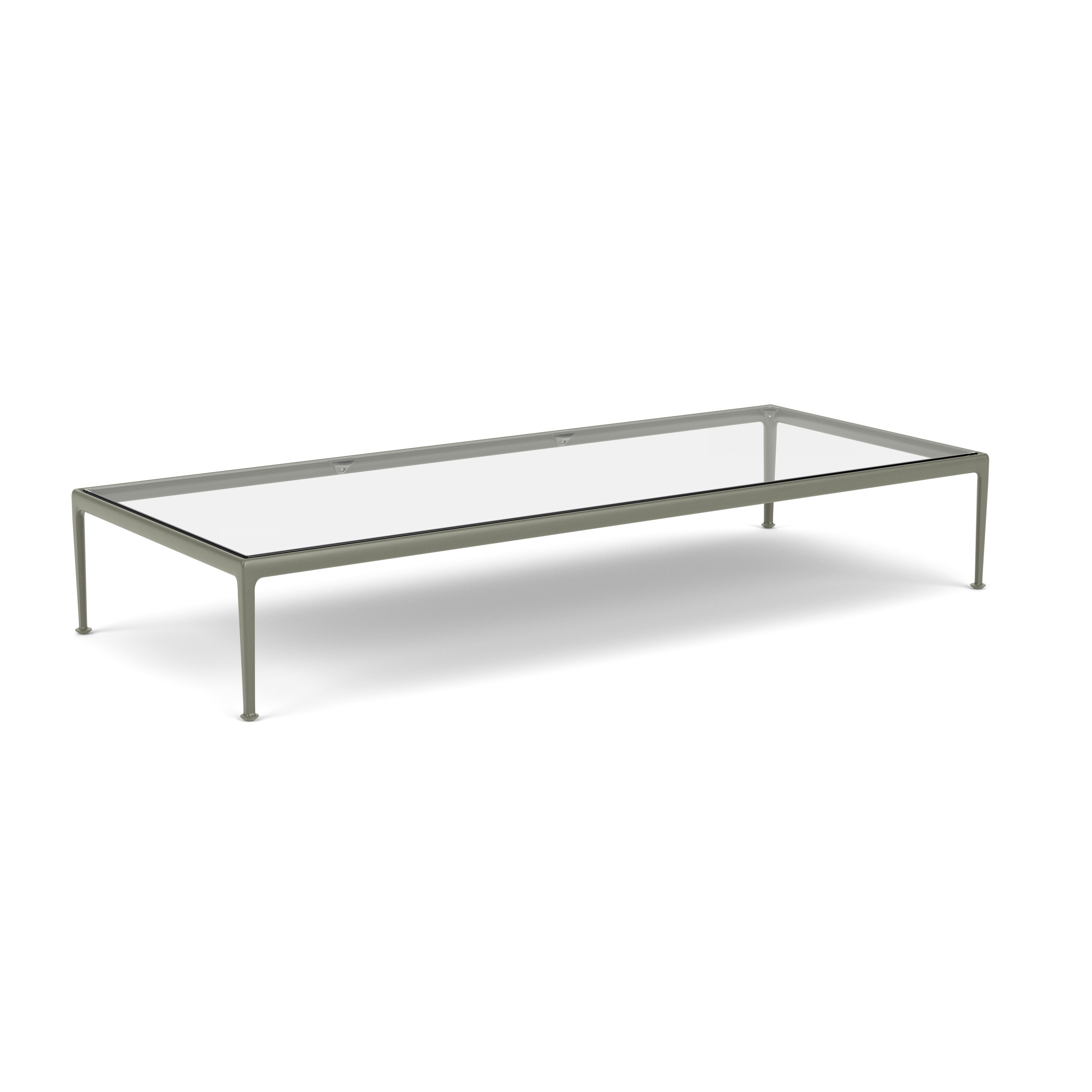1966 Coffee Table - 90" x 38", Clear Glass, Light Bronze
