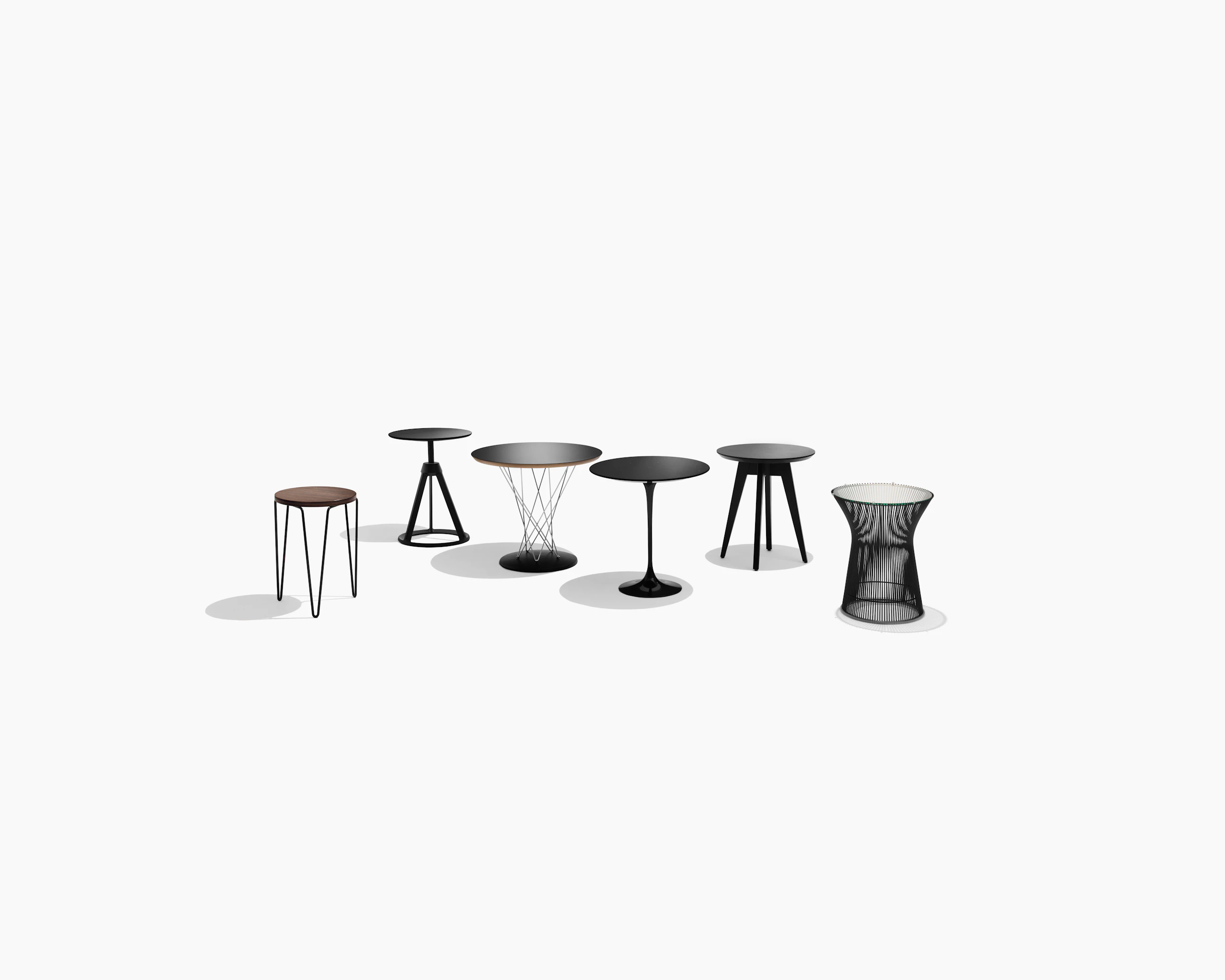 side table florence knoll hairpin stacking table stool piton side table saarinen side table risom side table platner side table cyclone side table knollstudio