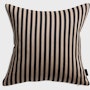 Toostripe Pillow - 17"x17"",  Black/Raw Umber"