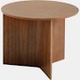 Wood Slit Side Table